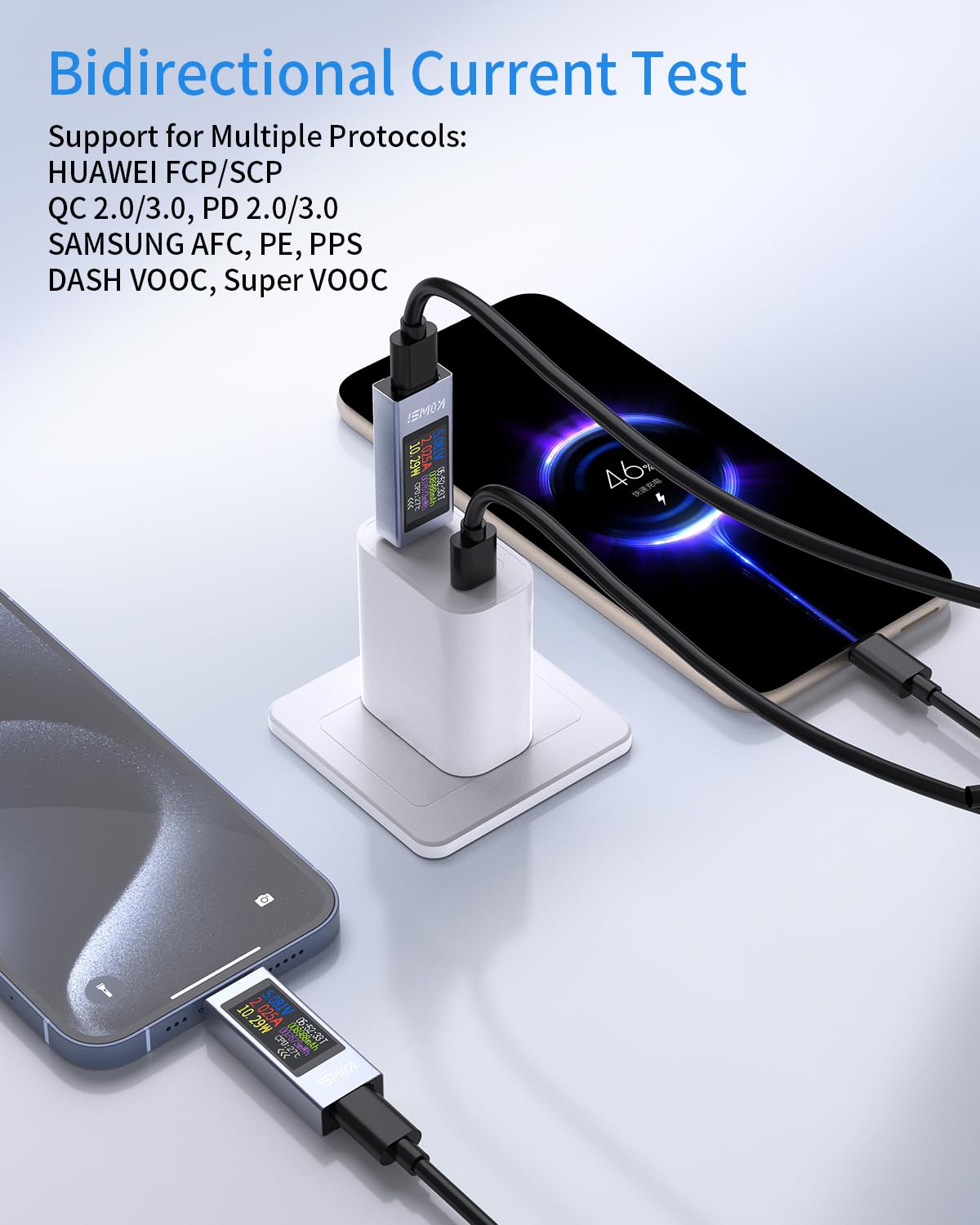 YEREADW USB C Meter compatible with 360W PD