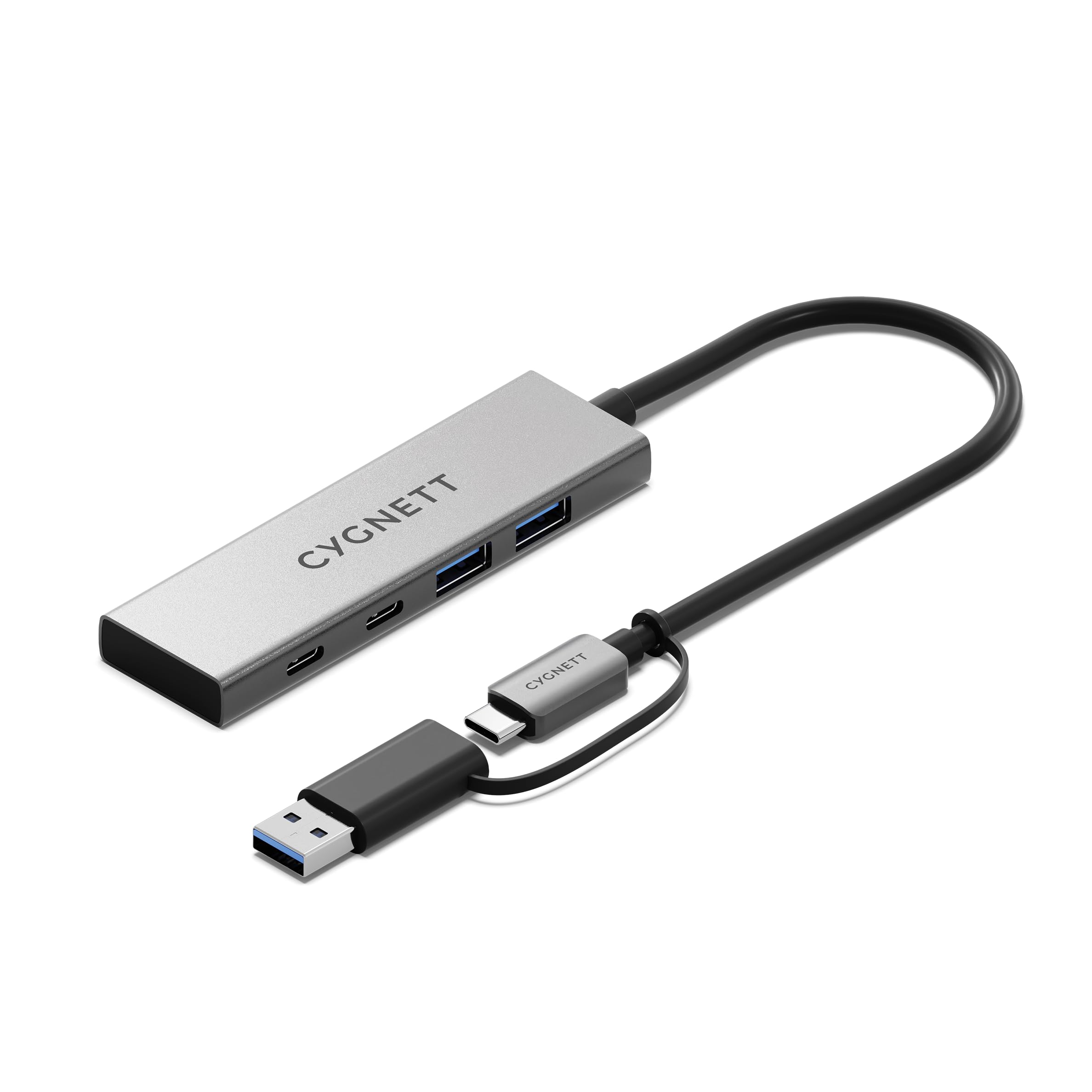 Unite 4-in-1 USB-C to USB-C & USB-A Hub