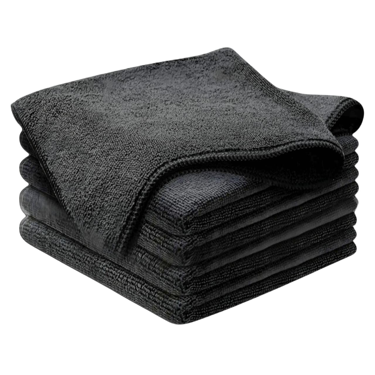 Cotton Bolls Microfiber Cloth, 4 Pieces, 40x40 cms, 300 GSM, Grey Automotive Towels for Car, Bike Cleaning, Polishing, Washing, Detailing-image-2
