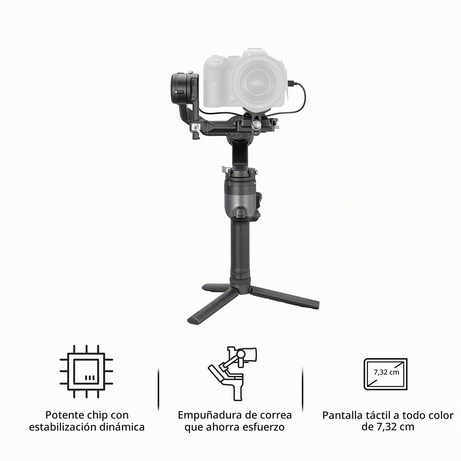 ZHIYUN Weebill 2 Gimbal Estabilizador de Mano de 3 Ejes para Cámaras sin Espejo DSLR Compatible con Panasonic, Canon, Sony, Fujifilm y BMD BMPPC (Combo Package)