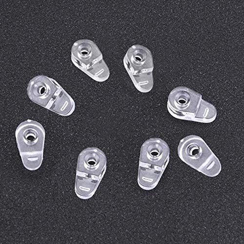 Hydanle 20 Pack Glass Retainer Clips Kit, Plastic, Clear, With Screws For Fixing Storm Window Screen Doors #TOP4