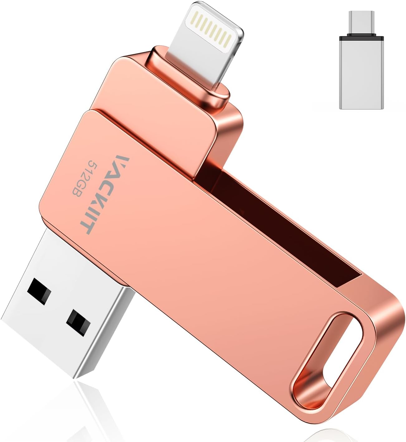 BLANBOK+ Apple MFi-zertifizierter USB Stick 128G für iPhone, Externer ...