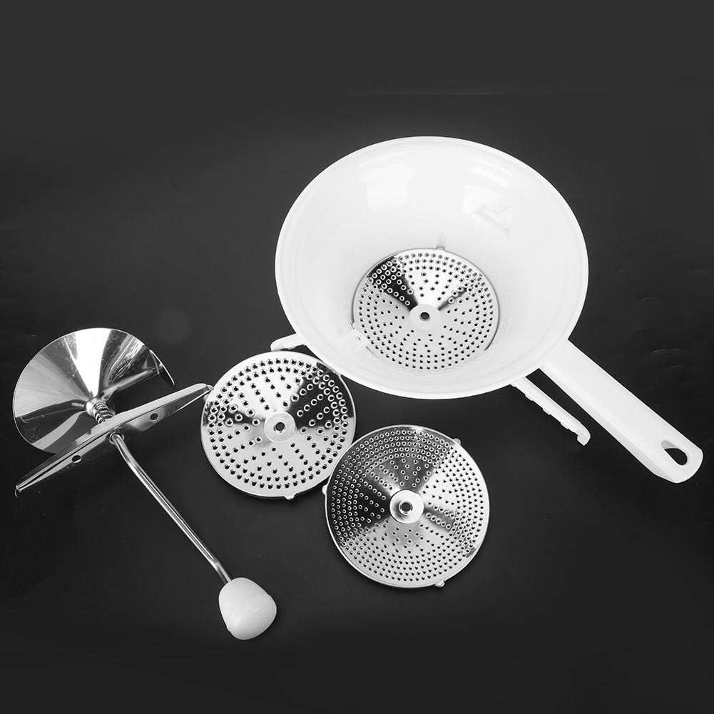 Food Grinder Multifunctional Manual Food Mill Mixer Kitchen Mill for Mashing Straining Grating Fruits Vegetables