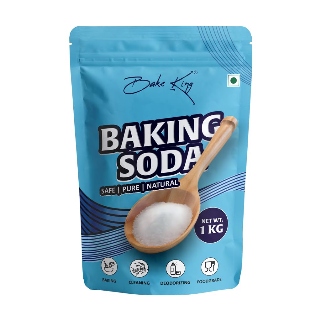 BAKE KING Soda 1kg, Pure & Versatile for Baking, Cleaning, and Deodorizing | Food-Grade Sodium Bicarbonate | Baking, Cooking & Cleaning | Cleaner for Kitchen soda 1kg-image-21