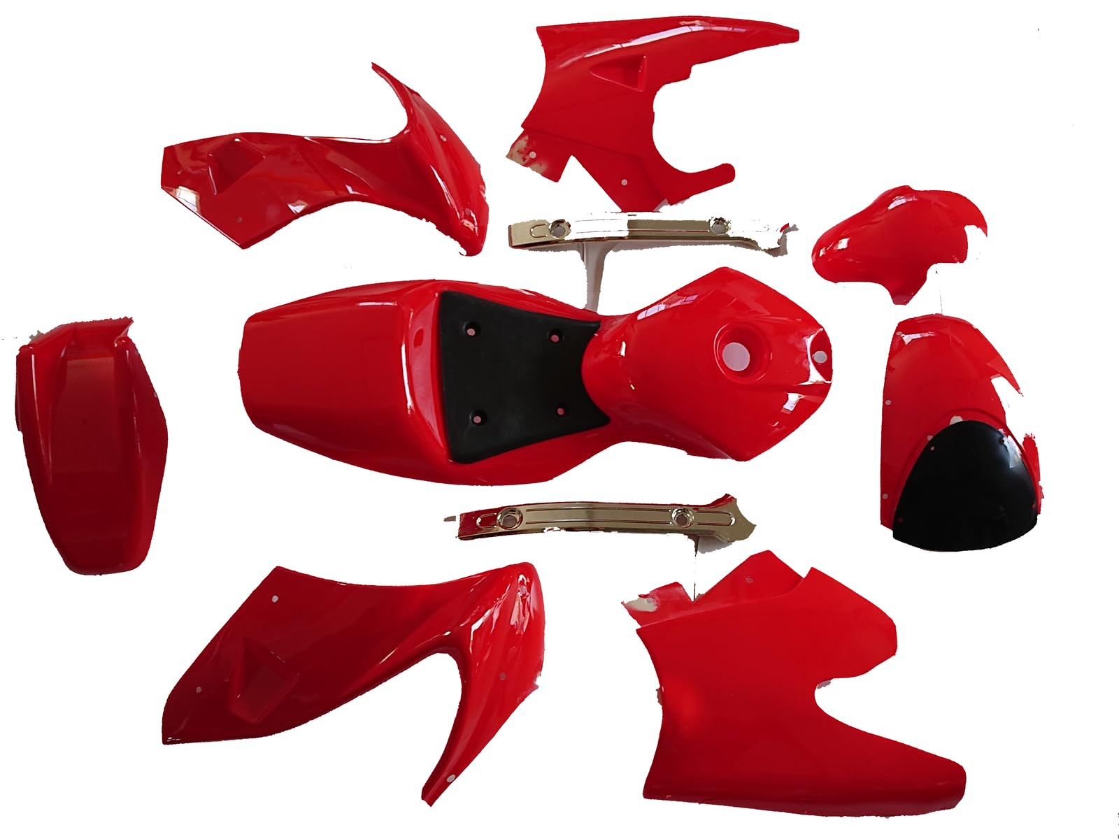 Verkleidungs Set komplett Rot mit Sitzbank Pocket Bike