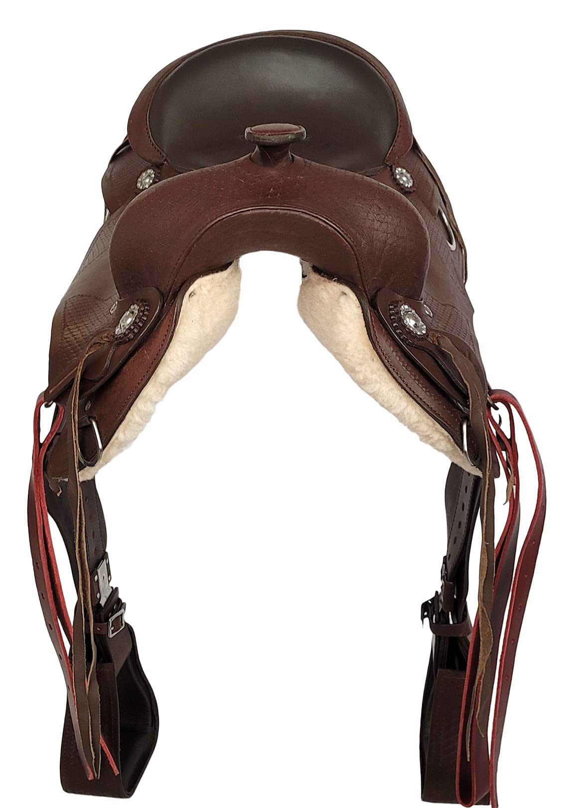 A&M Reitsport Westernsattel Atlanta aus Büffelleder hoher Qualität Reining Sattel Neu, Größe:17 Zoll