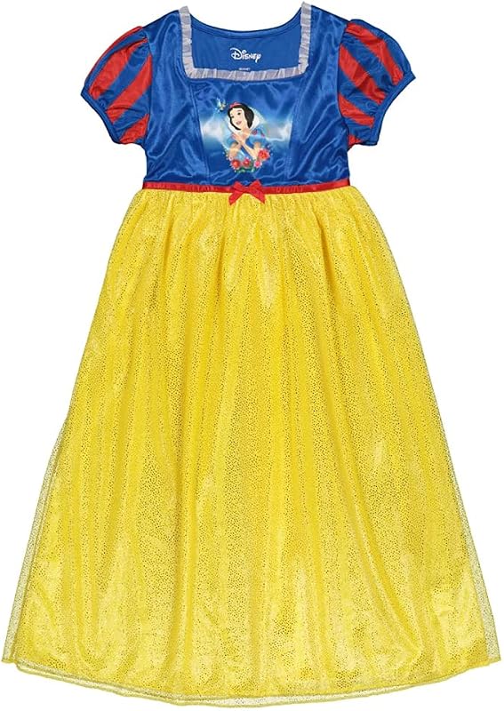 Disney Camisón de fantasía de princesa para niñas pequeñas/grandes