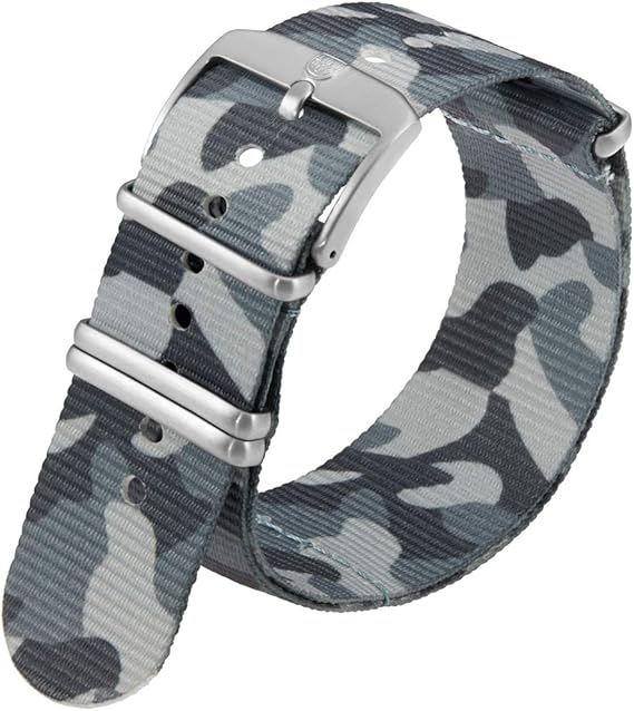 Luminox Men's Camouflage 24mm bing Nylon Strap Stainless