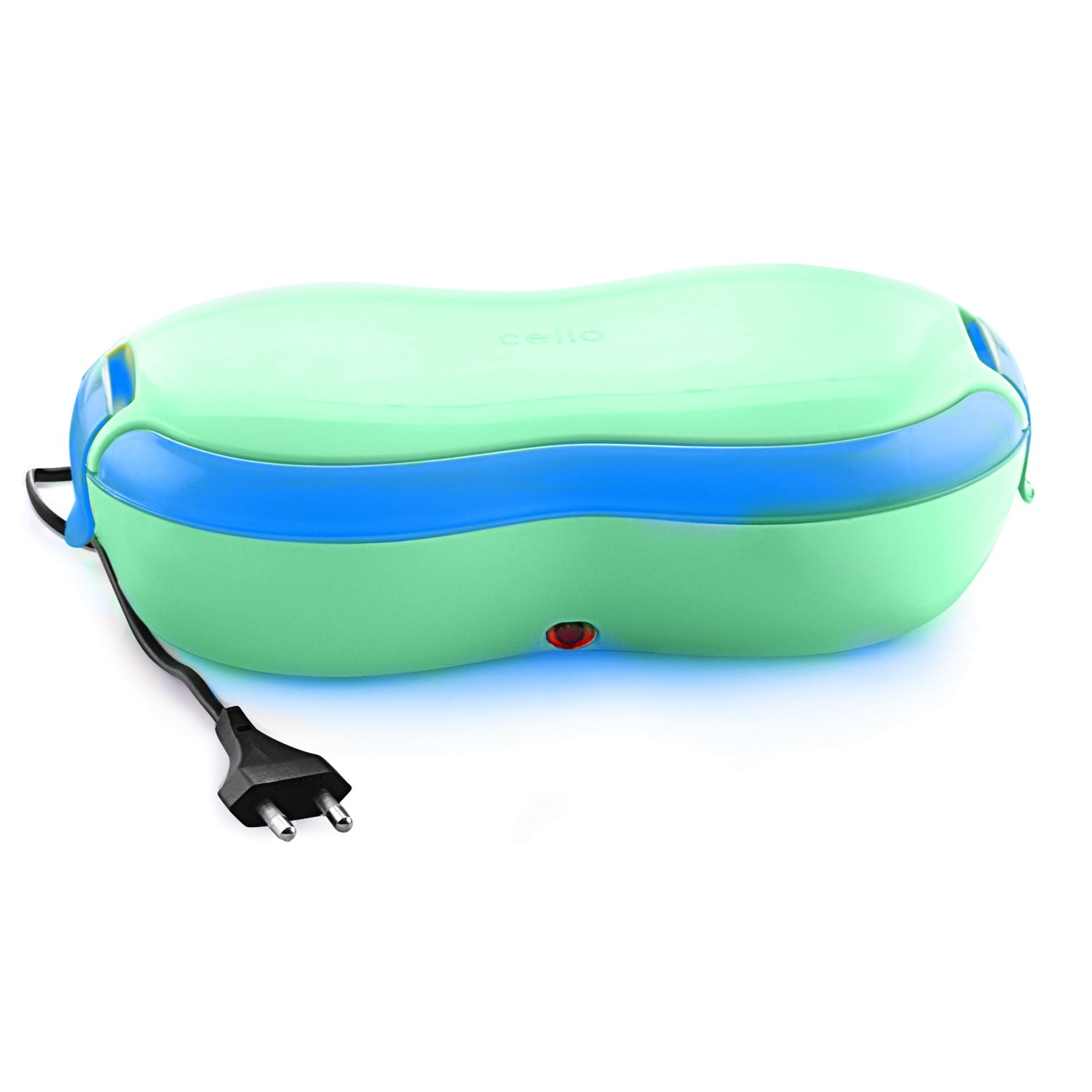 CELLO Atom Plastic Electric Lunch Box with 2 Containers (Blue) (B01N01RI7R) Amazon Price History, Amazon Price Tracker
