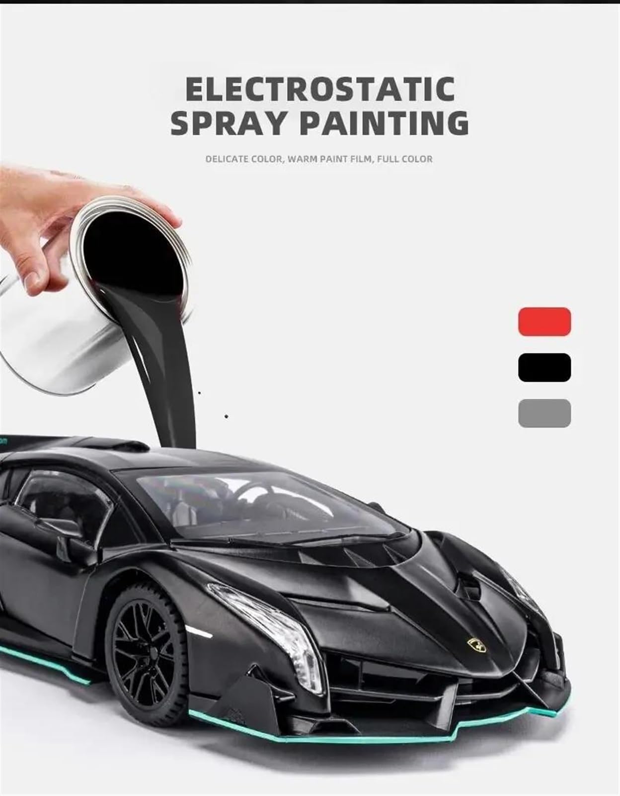 Amazon | ミニカー スケールモデルカー 1:24 ランボルギーニ Veneno