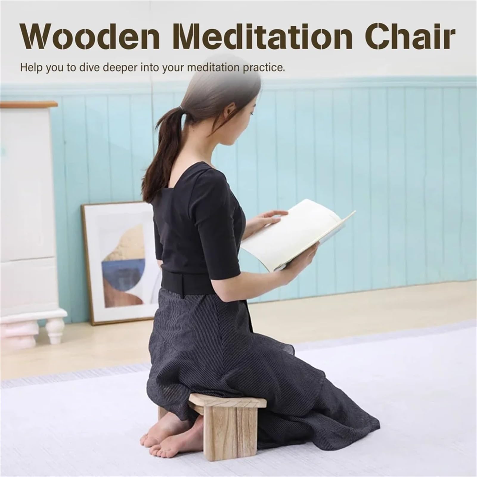 Banco de meditación Plegable Madera