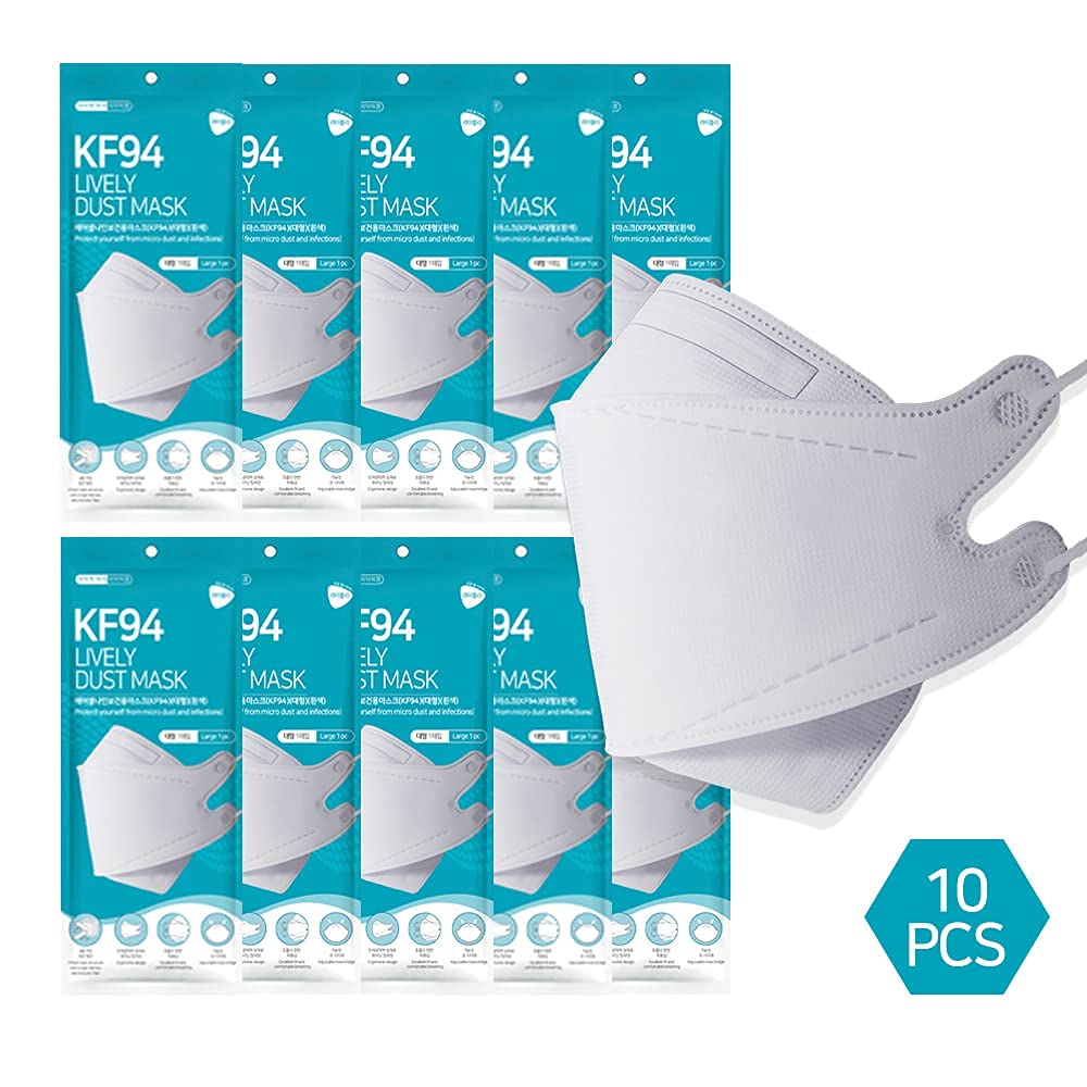 Lively Mask KF94 - Disposable Masks Manufacturer Direct Sale KFDA Big Plus Wide Style