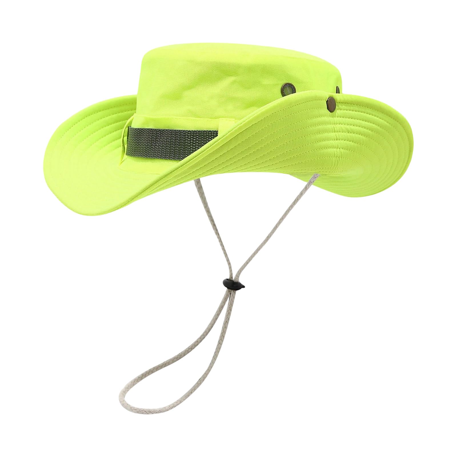 Uqezagpa Spring Floppy Hat For Outdoor Activity Wide Brims Fluorescent Hat Sunproof Caps For Men And Women With Adjustable Strap Outdoor Fishing