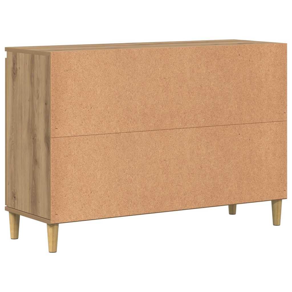 Refined Aparador de Madera de ingeniería Roble Artisan 102x35x70 cm