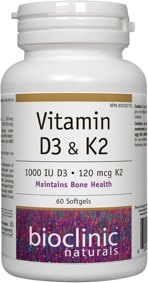 Vitamin D3 & K2 60 Gels