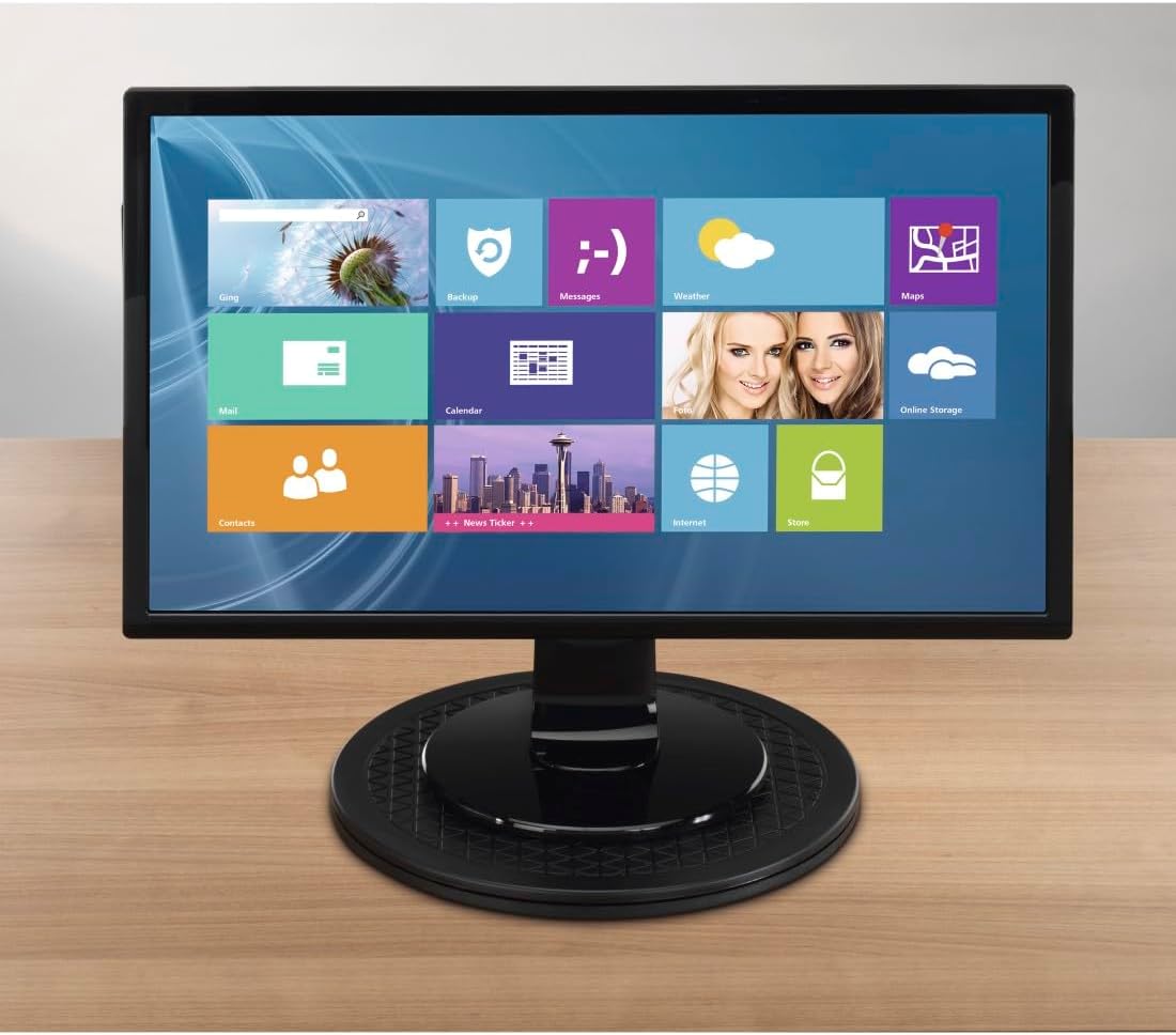 Hama Universal Turntable supporting a desk phone.