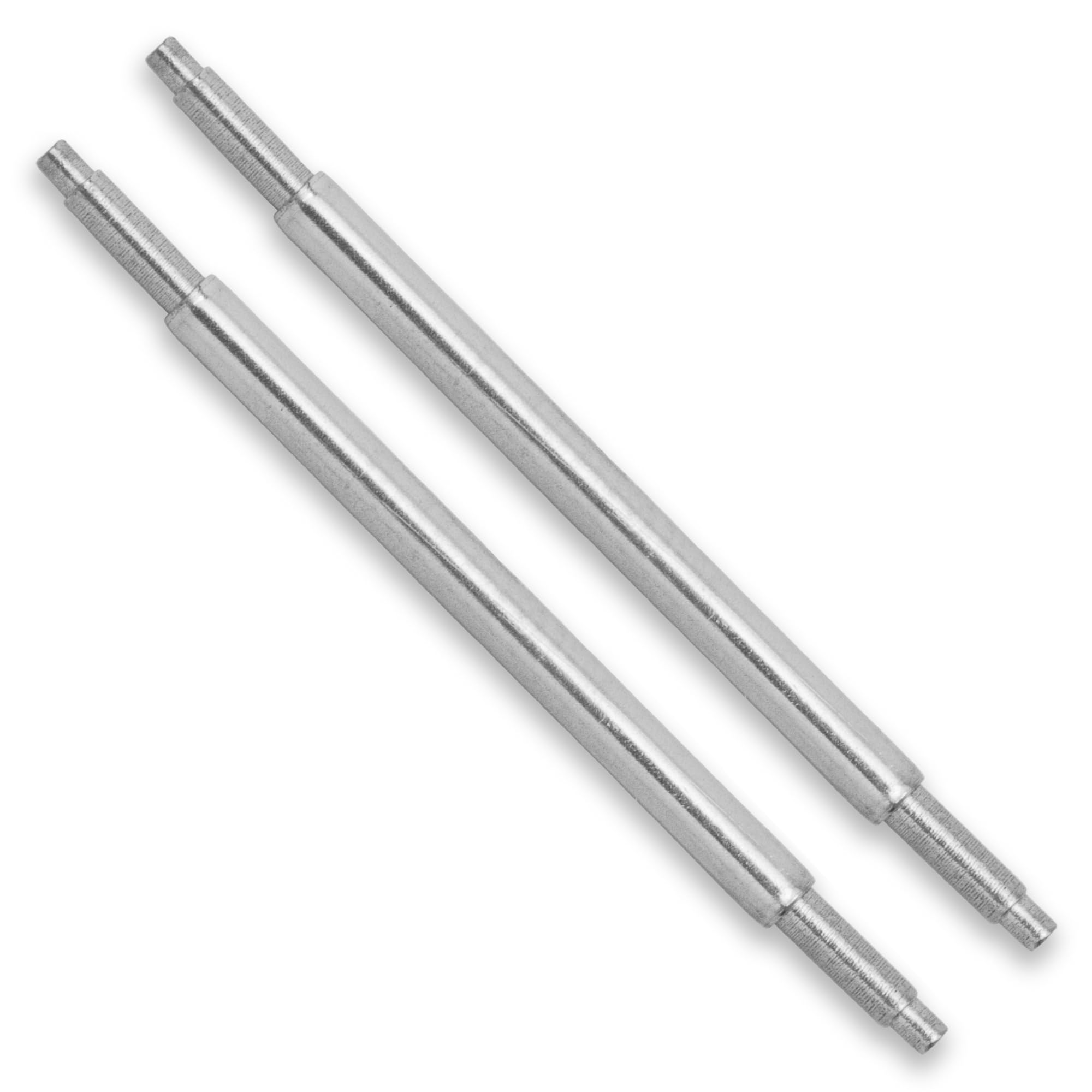 Buckle & Stitch Unisex Silver 18-24Mm Universal Watch Spring Bars | Pins Fit Watches With 18 Mm To 24 Mm Lug Widths | Sold As Pair | 1.5Mm Diameter | Waterproof Stainless Steel | Fits 18Mm 19Mm 20Mm 21Mm 22Mm 23Mm 24Mm Lugs