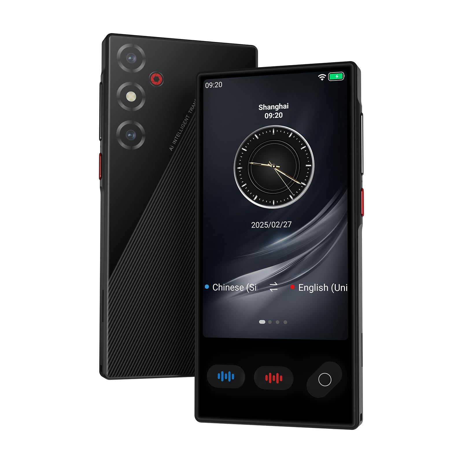Fabater Dispositivo Traduttore Linguistico Senza WiFi Necessario, Traduttori AI con Touch Screen HD da 4,02 Pollici, Dispositivo Traduttore Intelligente 148 Lingue