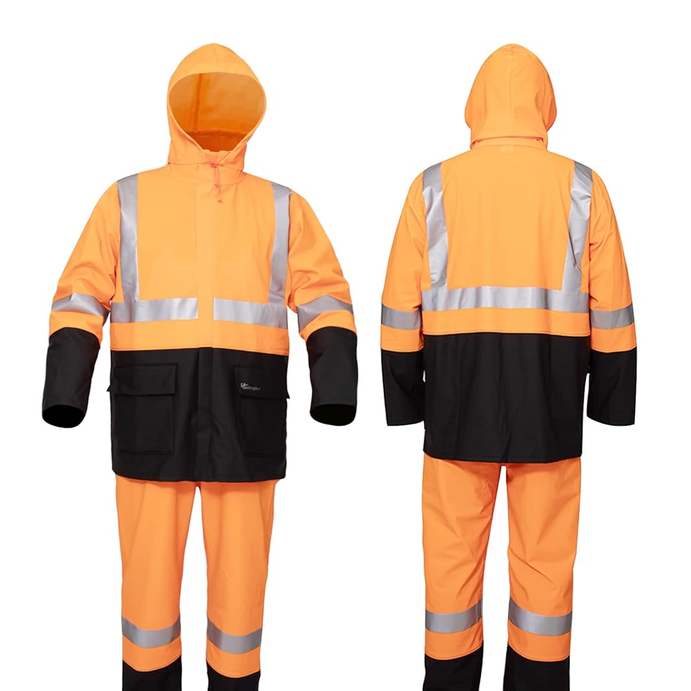 Rain Suit For Men & Women Waterproof Heavy Duty Rain Gear