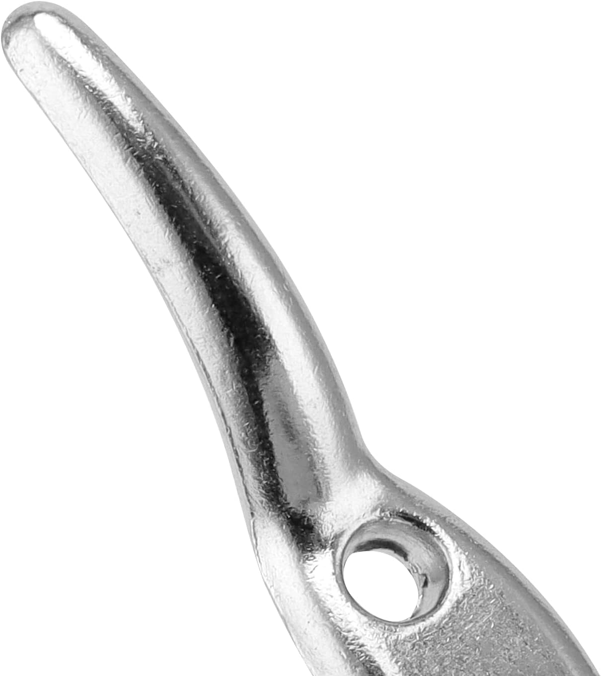 UNGFEI 20 PCS 66mm Silver Roman Blind Hooks, Metal Rope Cleat Hook for Fixing Shade Cord and Knot Cord 4