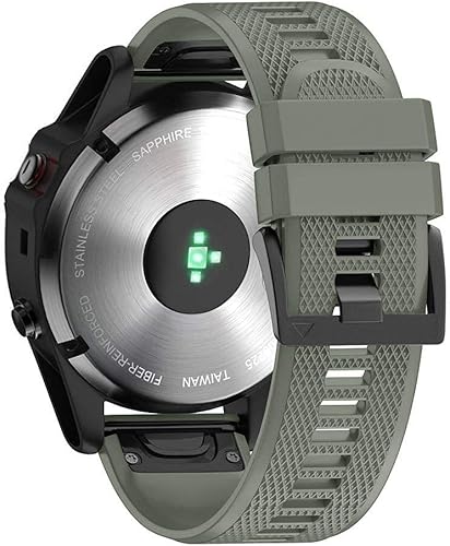 Miniatura 27 de NotoCity Compatible con Fenix 5X Watch Bands 1.024 in Correa de reloj de silicona para Fenix 5X Plus/6X/6X Pro/7X/3/3 HR/Tactix/Descent MK1/D2 Delta