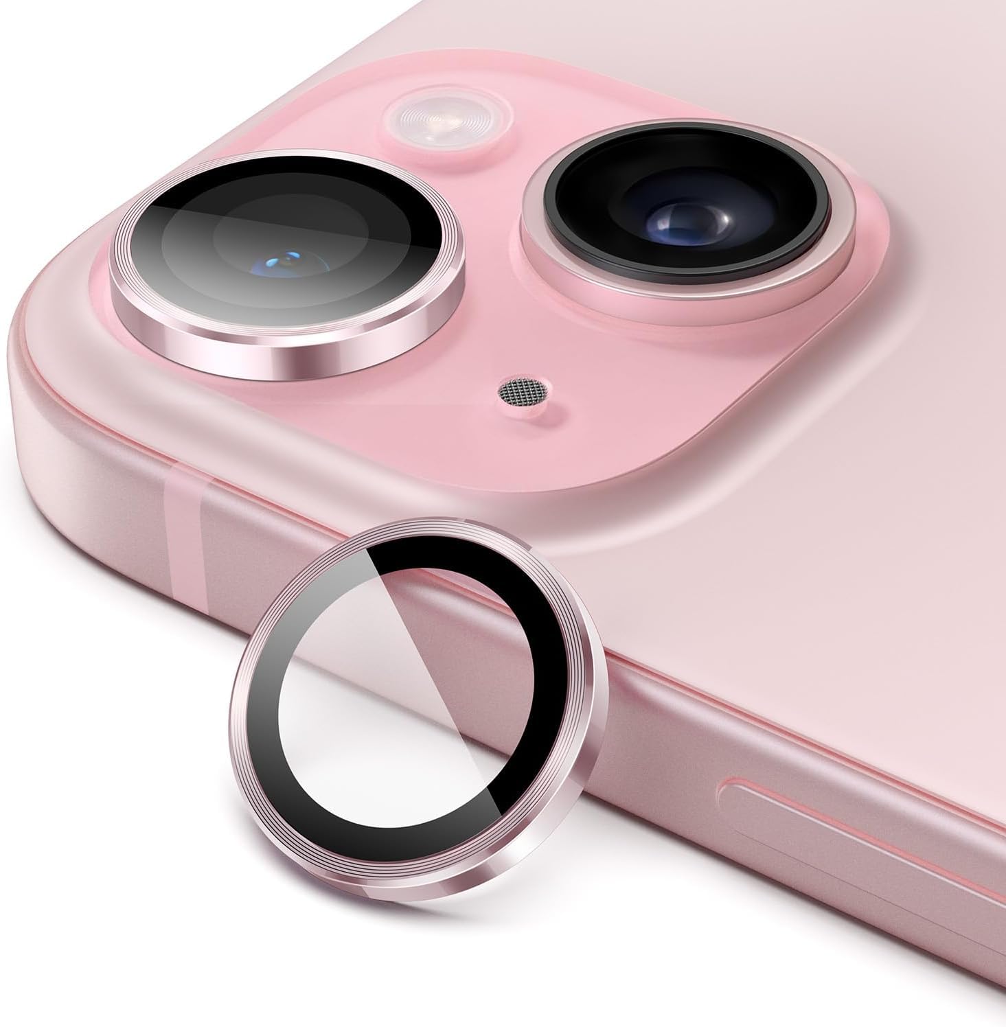 ANTEX Camera Lens Protector for iPhone 15 6.1-Inch and iPhone 15 Plus 6.7-Inch, 9H Tempered Glass Metal Individual Ring Cover, HD Clear, 2-Pack (Pink) (B0D8WLRWRW) Amazon Price History, Amazon Price Tracker