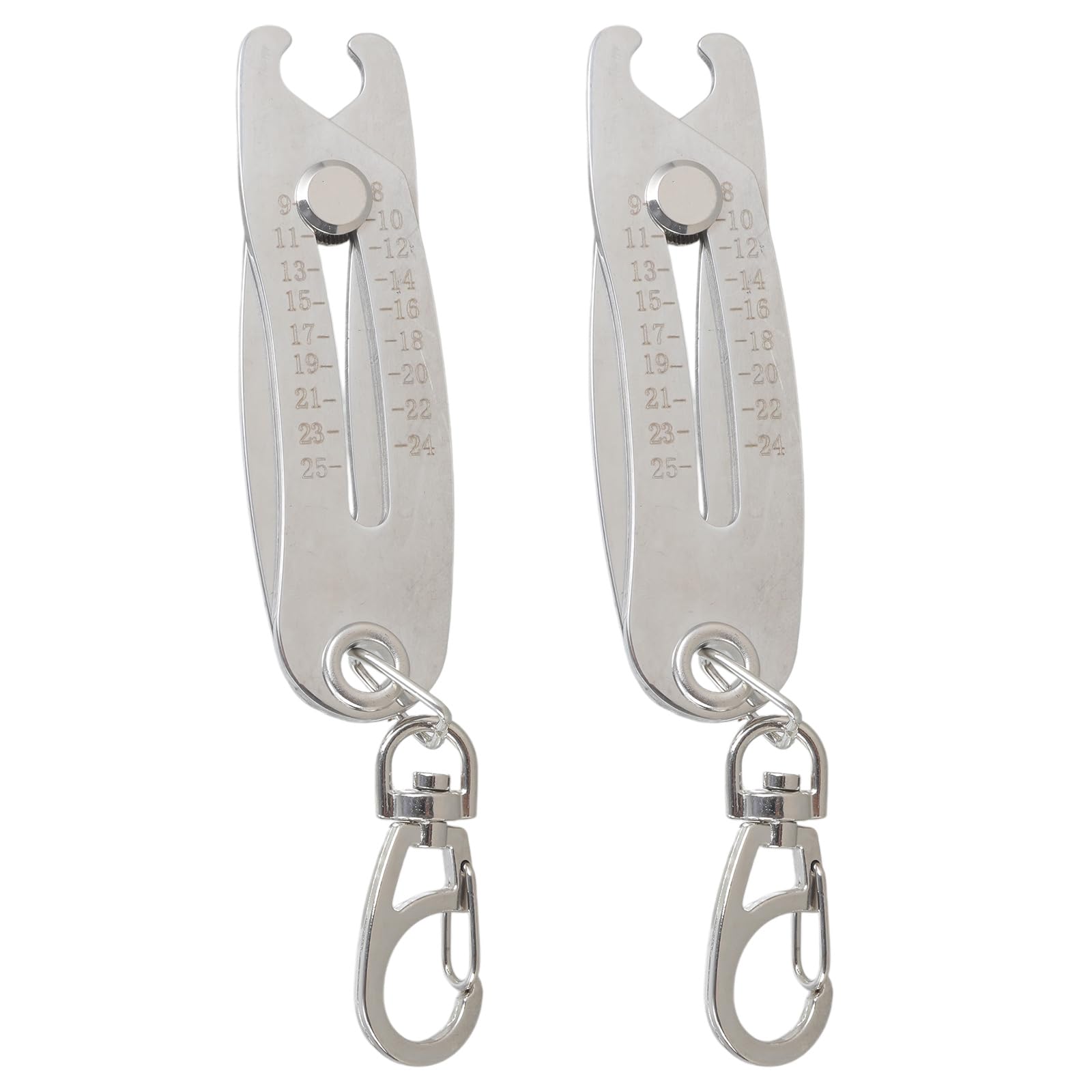 Bolts Size Finder Keychains Portable Thread Size Checker Keychains Nut Bolts Thread Gauge Identifier Verification Tool Identifier