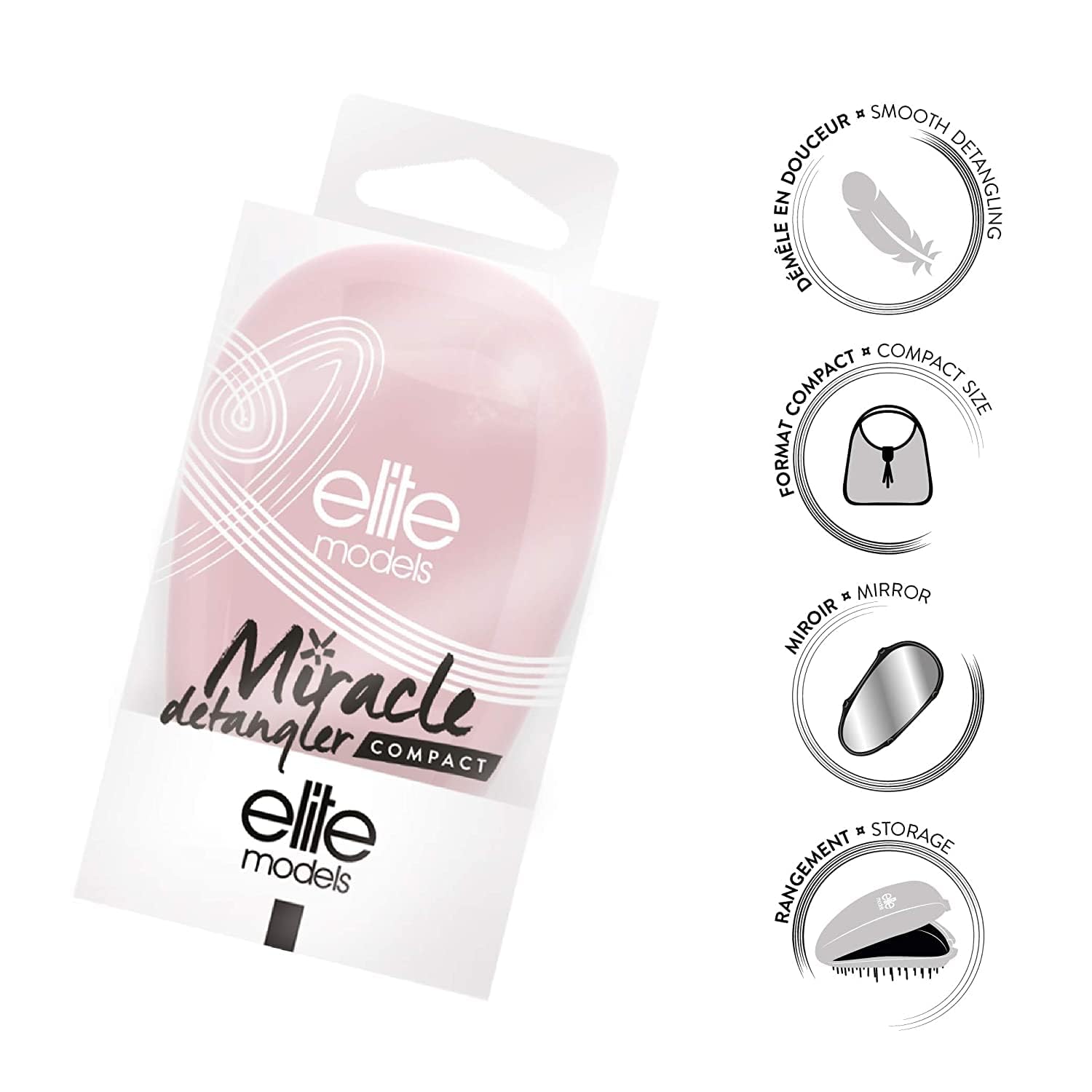 Elite Models Compact Miracle Detangler - Small