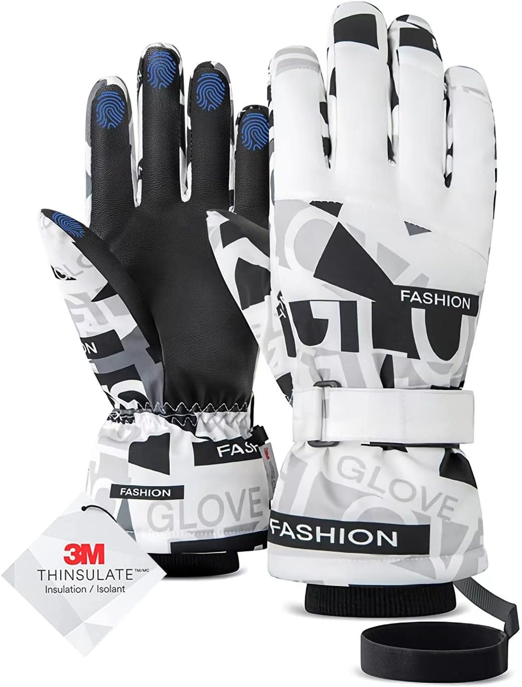 Waterproof Winter Ski Gloves Women Men,3M Thinsulate Warm Touch Screen