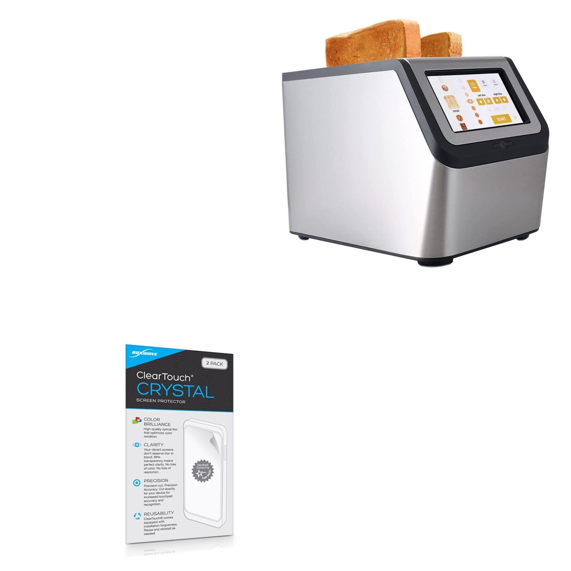 BoxWave Screen Protector Compatible with KETIAN Smart Toaster KT-01U (5 in) - ClearTouch Crystal (2-Pack), HD Film Skin - Shields from Scratches