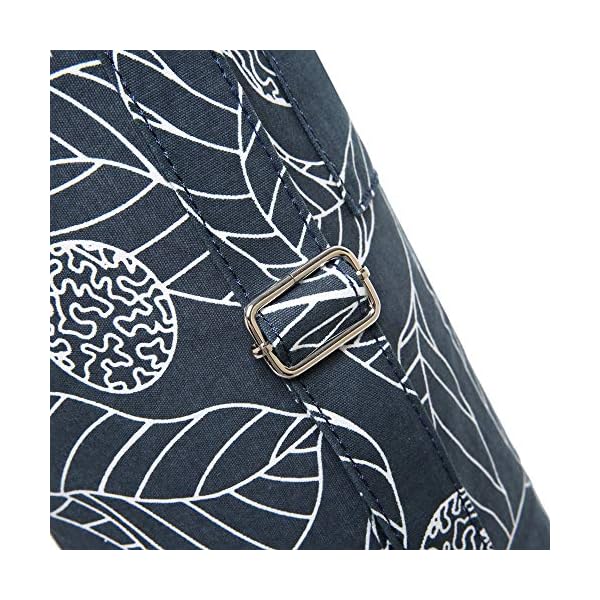 ELENTURE Full-Zip Exercise Yoga Mat Carry Bag with Multi-Functional Storage Pockets, Black Leaf