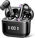 Thunelec Wireless Earbuds, Bluetooth 5.4 Headphones in Ear with ENC Mic, 2026 Bluetooth Earbuds with Deep Bass, 48H Playtime Ear Buds with LED Display, IP7 Waterproof Wireless Earphones, USB-C