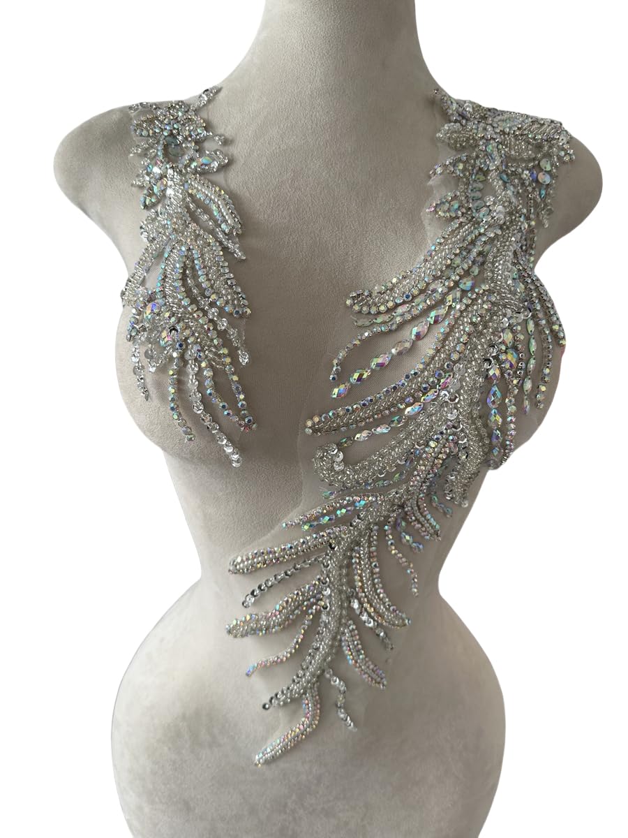 crystal beads for wedding dress Crystal beads and diamonds, like melted ice crystals, adorn the hollow  patterns, shimmering with starlight as one walks. Wedding Dress From  @ivanyongcouture #ivanyongcouture #wedding #weddingdress #newcollection