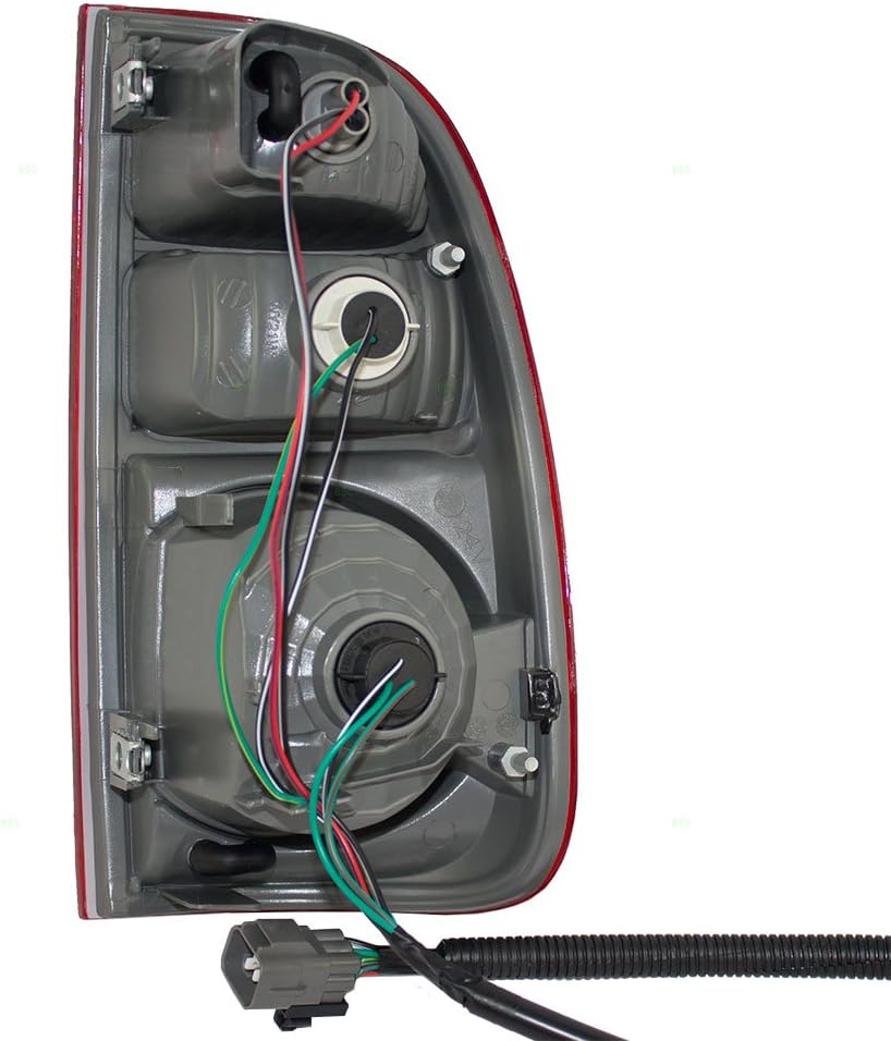 Brock Tail Light for 2000-2006 Tundra Regular/Access Cab Standard Bed Clear Red Lens 815600C060 Left TO2800161