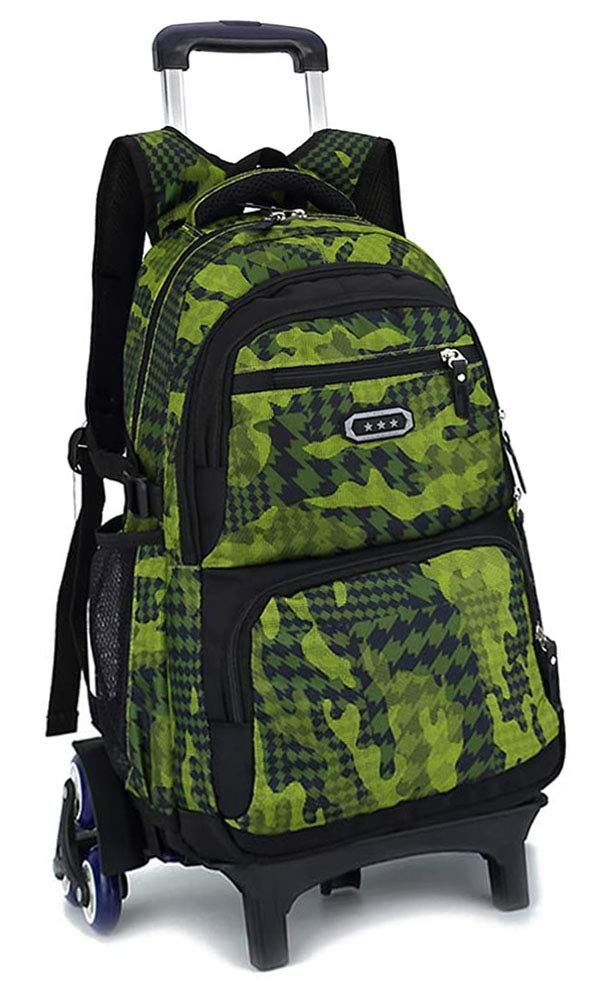 Buy Wheeled Backpacks Nylon Rolling Backpack with Wheels Trolley