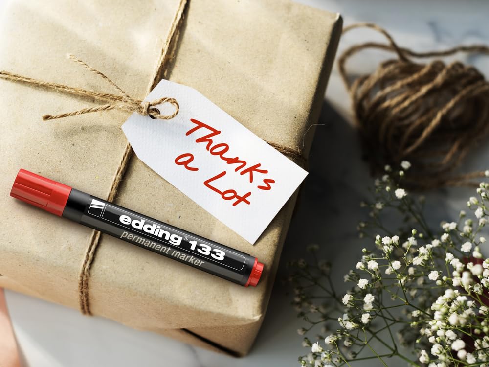 Edding 133 Permanent Markör Kırmızı 2li paket