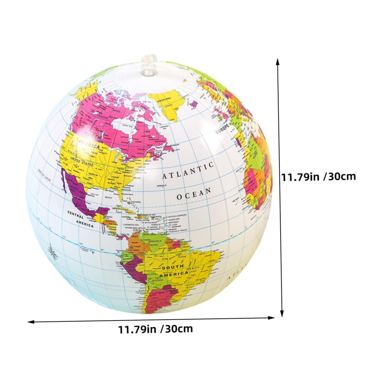 TEHAUX Map for Boys and Girls Pvc Boys and Girls' Beach Ball Blow up Globe for Educational Learning