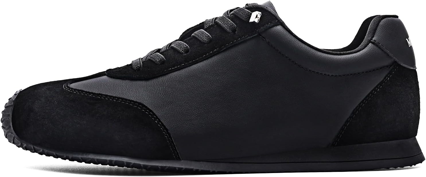 MVEUAC Women's Shoes with Cushioned Insole Comfortable No Tie Laces Genuine Leather Fashion Sneakers Walking Tennis Shoes Casual Retro - Image 9