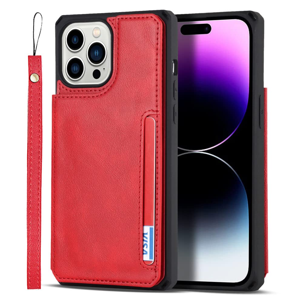 Housse antichoc iPhone 13 Mini rouge pour eviter les rayures d'ecran et chutes - 6