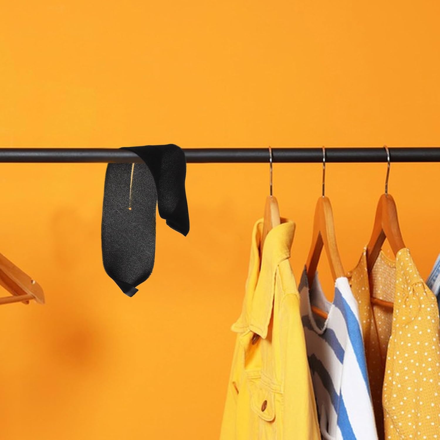 20pcs Black Sponge Hanger Protector for Clothes Rack and Hangers