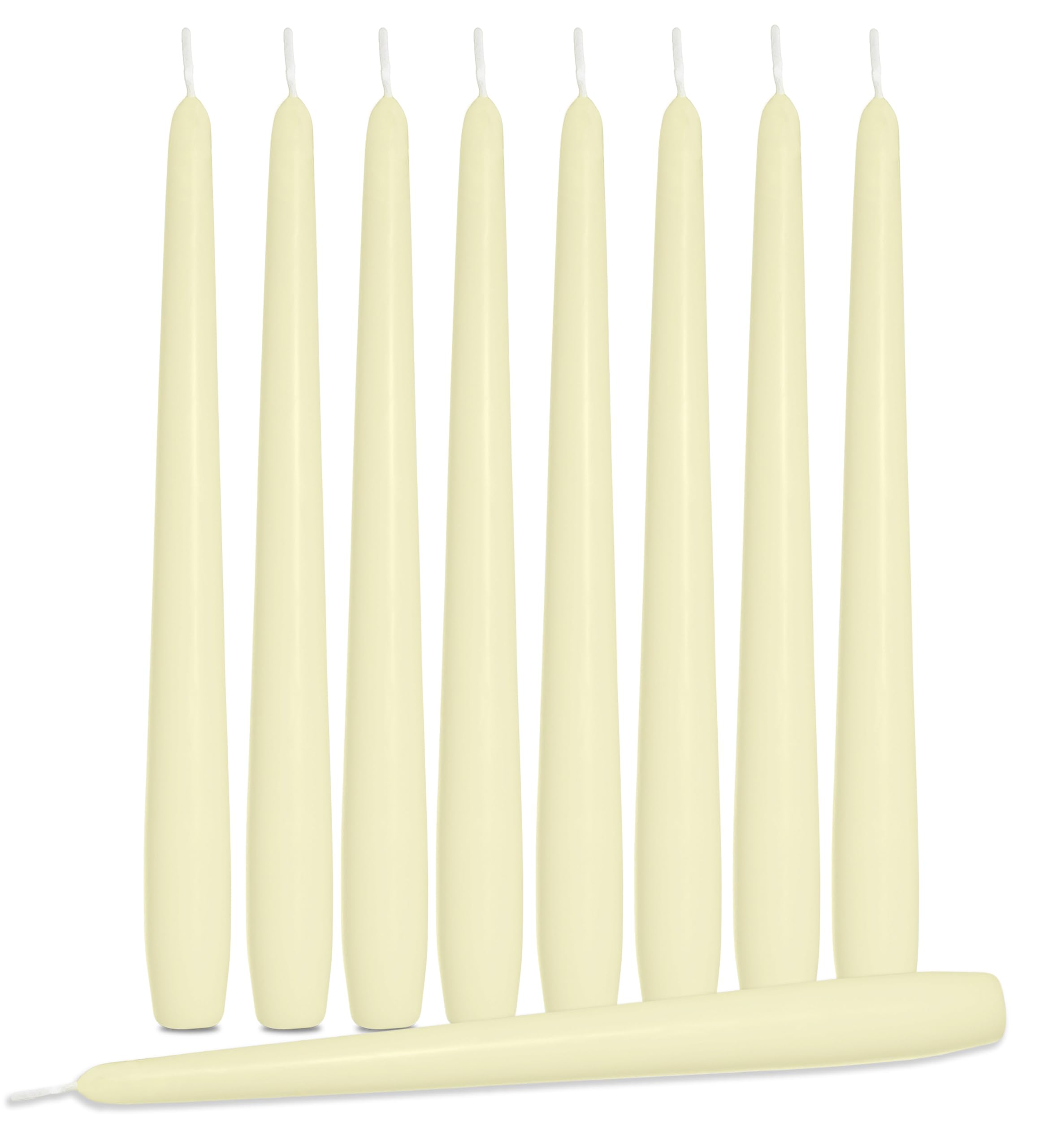 Velas Cónicas De Color Marfil De 17.8 Cm, Duran 6 Horas, Decoran Tu