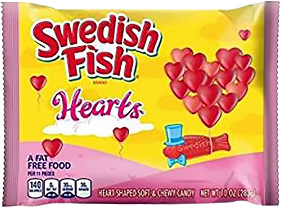 Swedish Fish Valentines Hearts