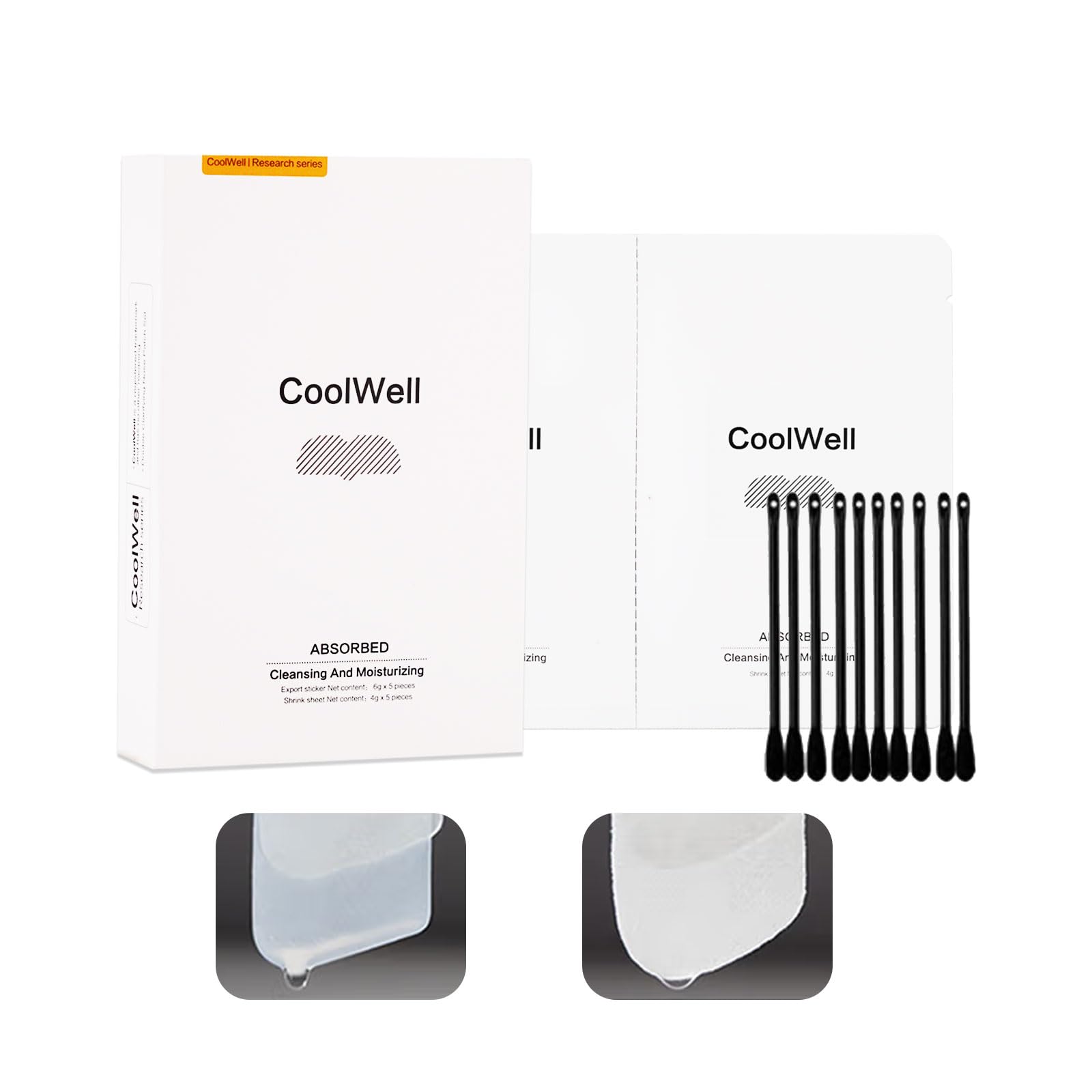 CoolWell Original lmported Blackhead Acne Removal Strips DeepCleaning Oil Control Nose StripsInstant Pore Unclogging PoreShrinking Refreshing Skin FeaturesC-Bond Technology(10 Count (Pack of 1))