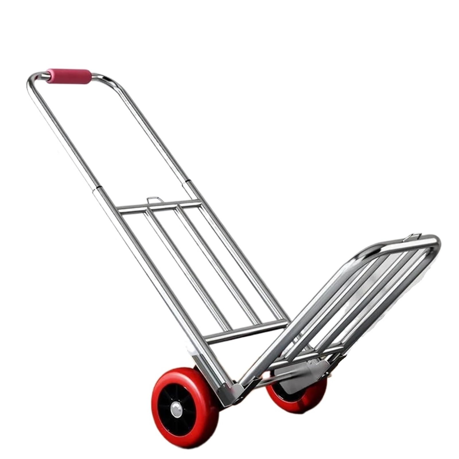 Carrello pieghevole a mano, capacità 75 kg, carrello portatile per la spesa per bagagli, generi alimentari e articoli per la casa, leggero, durevole e facile da usare