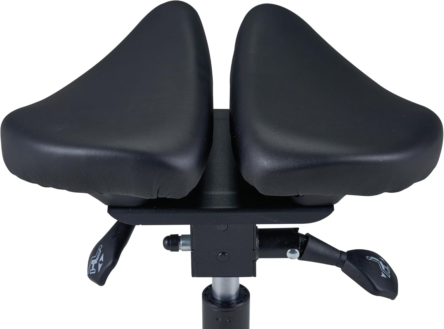 Master Massage Berkeley Saddle Stool with Black Aluminum Base