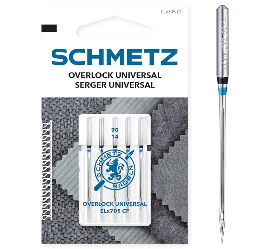 Needles スカジャン Schmetz Regular Point Serger Needles ELx705 5/Pack | WAWAK