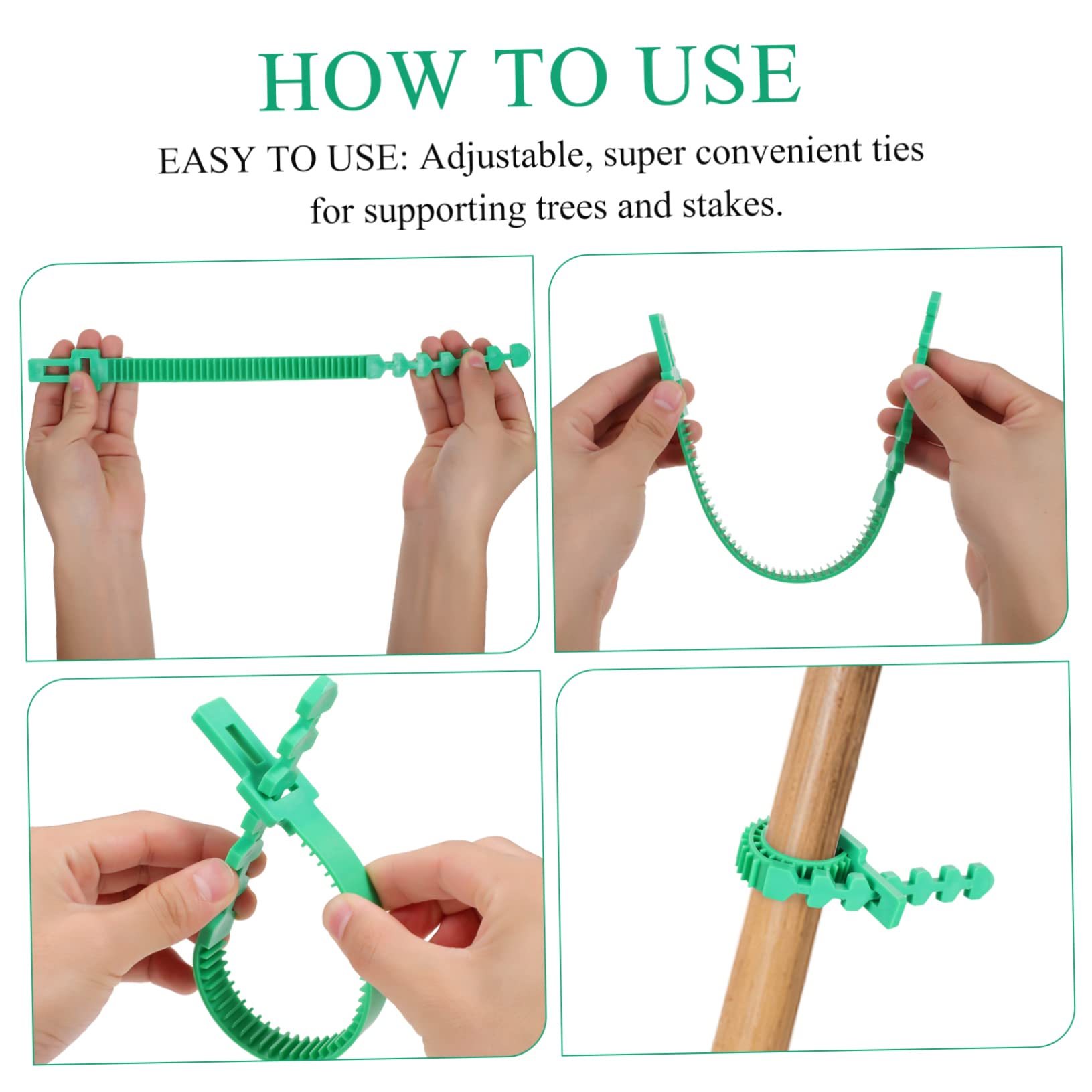 ifundom 2 Set Cinghie per da da E Resistente per Legare E Stabilizzare Piante E Rami per Giardinaggio E Esterno 18 Pezzi*2