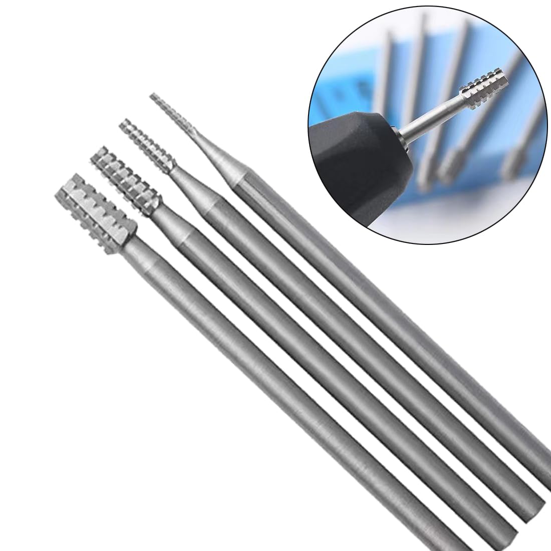 12 Pcs 3/32'' Shank Cone Cross Cut Burr Sets (006-023) — Amazon image 3