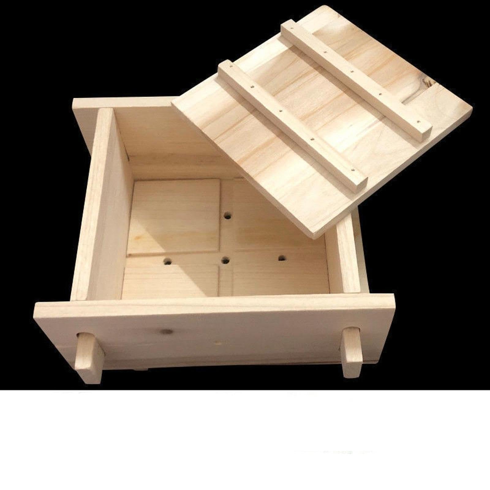 Tofu Maker Equipo de de Tofu de Madera Herramienta para Hacer Cuajada dor de Queso Filtro de Cocina Adecuado para Elaboración Casera, 15cm X 15cm X 8.8cm