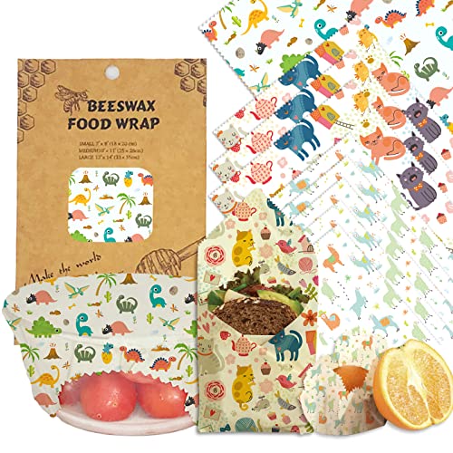 Set Di 6 Involucri Alimentari In Cera D'api Naturali - Foto 10